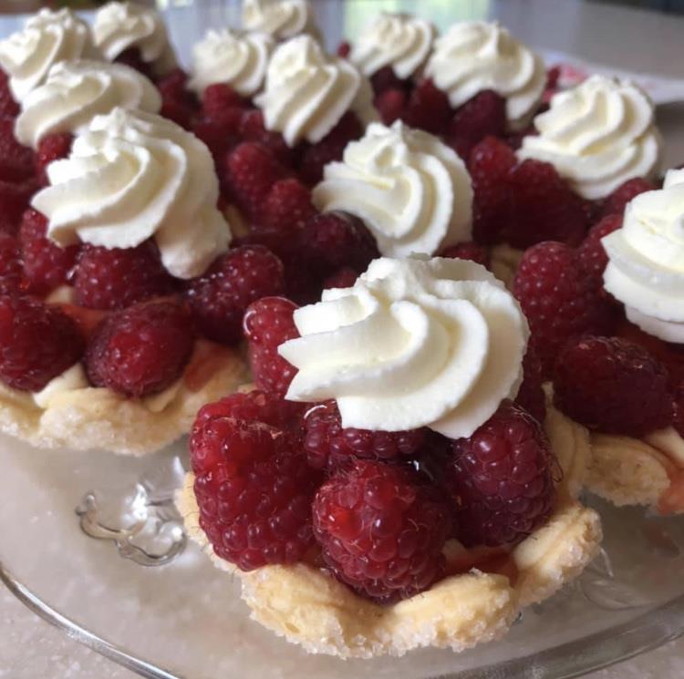 Tarte aux framboises